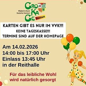 Kinderfasching der GroKaGe Rastatt
