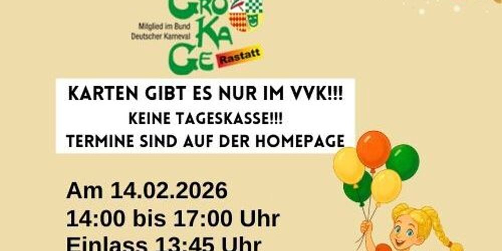 Kinderfasching der GroKaGe Rastatt