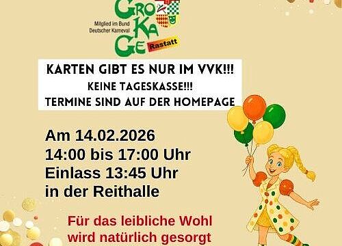 Kinderfasching der GroKaGe Rastatt
