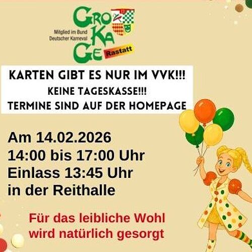 Kinderfasching der GroKaGe Rastatt
